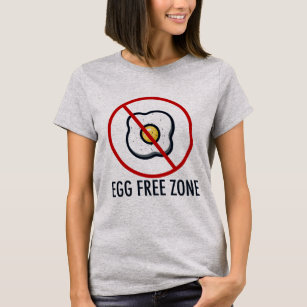 Eierfreie Zone Lebensmittelallergie T-Shirt