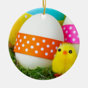 Eierjagd Keramik Ornament