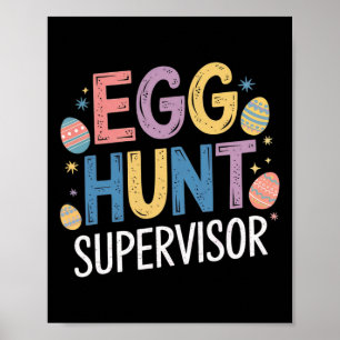 Eierjagd Supervisor - Funny Family Oaster Party Poster