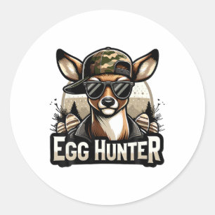 Eierjäger Hirschbuck-Hinterhöhle Hirschjagd Eas Runder Aufkleber
