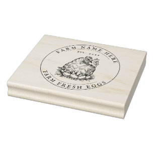 Eierkarton Briefmarke Vintag Gummistempel