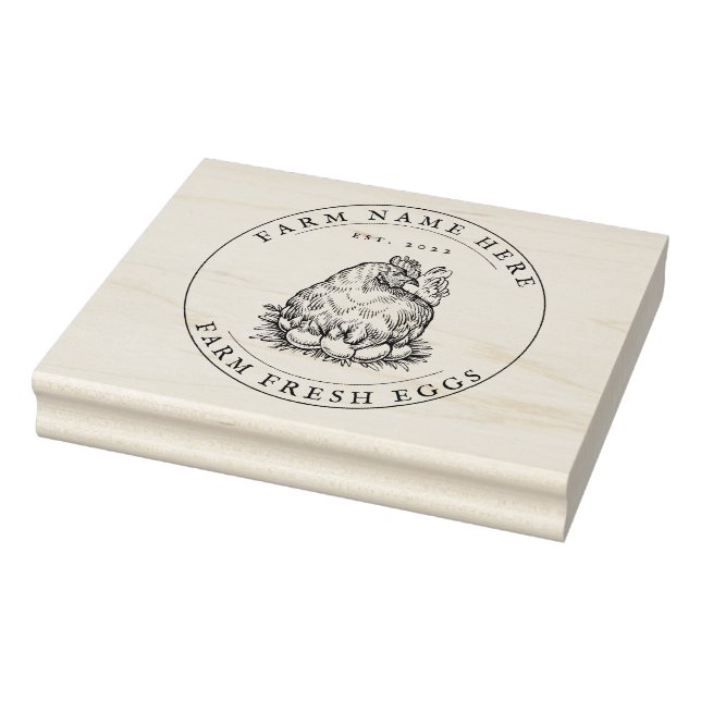 Eierkarton Briefmarke Vintag Gummistempel (Stempel)