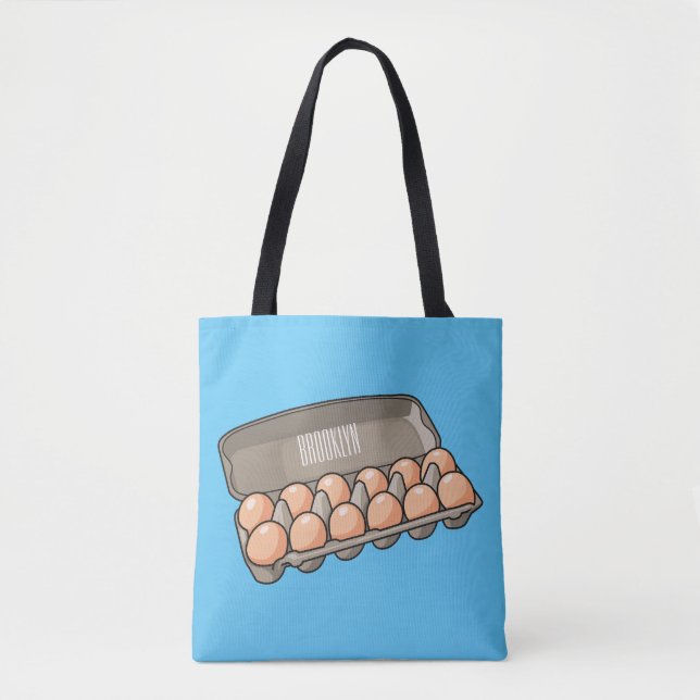Eierkarton-Cartoon Tasche (Vorderseite)