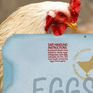 Eierkarton, OBLIGATORISCH SICHERE HANDLUNGSANWEISU Gummistempel