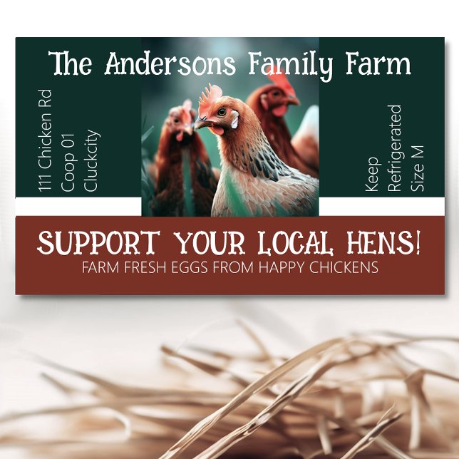 Eierkarton-Verpackung Gefälliges Zitat für Hühnche Rechteckiger Aufkleber (Von Creator hochgeladen)