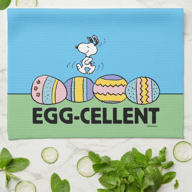 Eierkeller Snoopy Oster Geschirrtuch (Gefaltet)