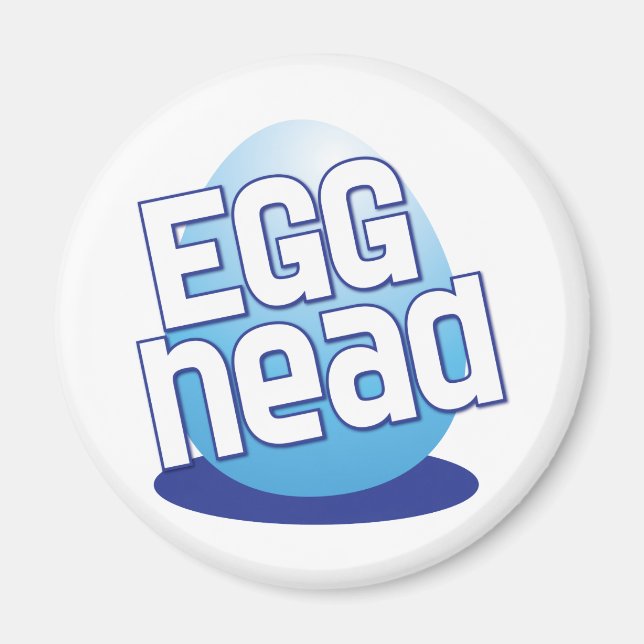 Eierkopfkahle lustig magnet (Vorne)