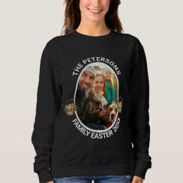 Eierkörbe für personalisierte Osterfamilien - Foto Sweatshirt