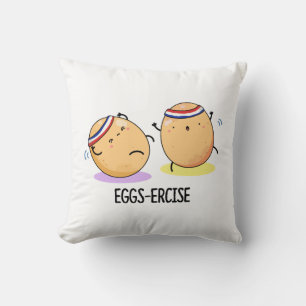 Eierkuchen Niedlichen Aerobic Eggs Pun Kissen
