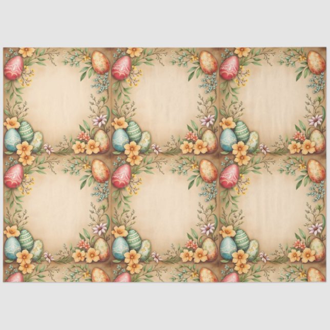 EierOstern Vintage Trendsammlung Seidenpapier (Vorderseite)