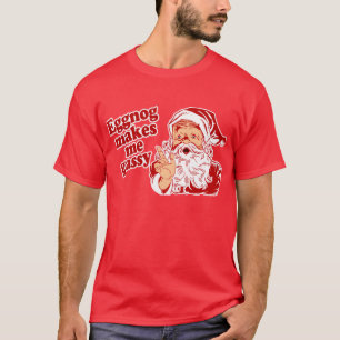 Eierpunsch macht den Weihnachtsmann gasförmig T-Shirt
