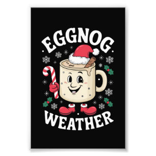 Eierpunsch-Wetter Weihnachten Retro-Weihnachten Fotodruck
