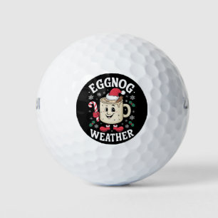 Eierpunsch-Wetter Weihnachten Retro-Weihnachten Golfball