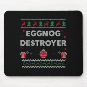 Eierpunschliebhaber Lustiges Hässliches Weihnachts Mousepad