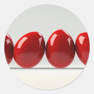 Eierreihe Runder Aufkleber