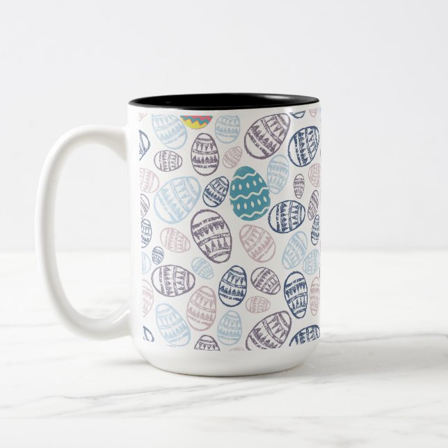 Eierspass Zweifarbige Tasse (Links)