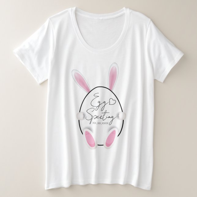 Eierspinting Baby Announcement Osterfest T - Shirt (Design vorne)