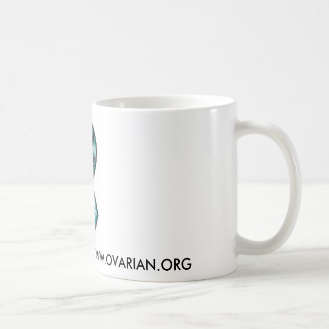 Eierstockkrebs-Bewusstseins-Tasse Kaffeetasse (Rechts)