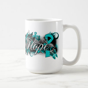 Eierstockkrebs-Garten-Band Kaffeetasse