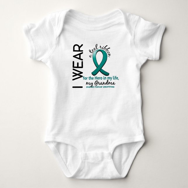 Eierstockkrebs-Held in meiner Leben-Großmutter 4 Baby Strampler (Vorderseite)