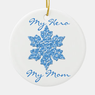 Eierstockkrebs mein Held meine Mamaverzierung Keramik Ornament