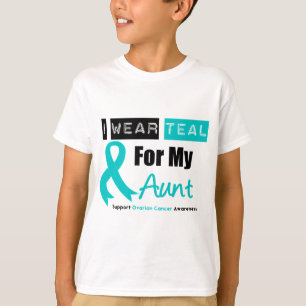 Eierstockkrebs trage ich aquamarines Band für T-Shirt
