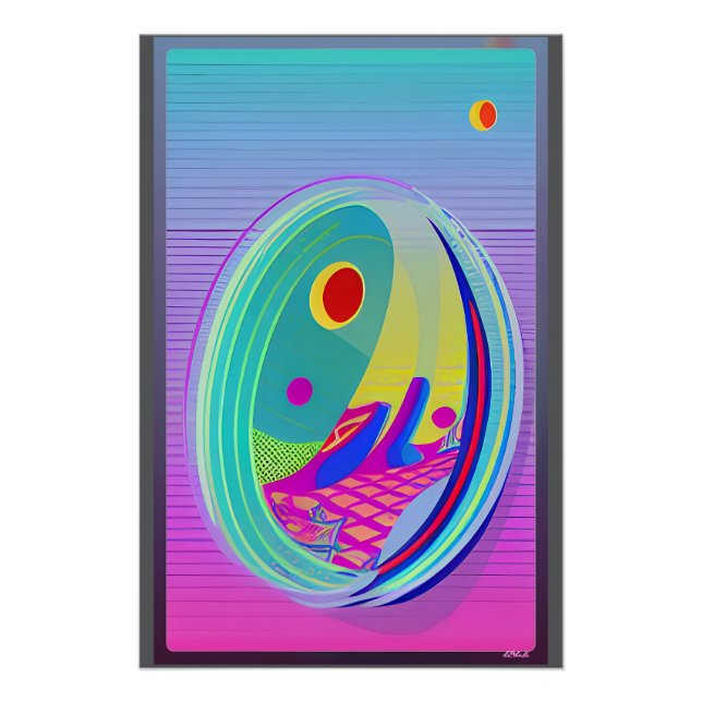 Eierwelle - Ken Gage Abstrakt Poster (Vorderseite)