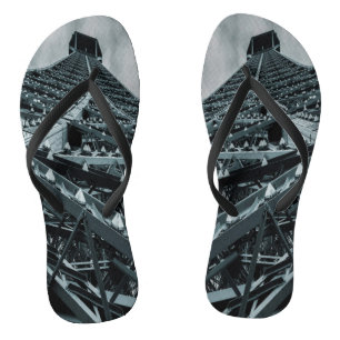 Eifelturm Paris Steel und Himmelsocken Flip Flops