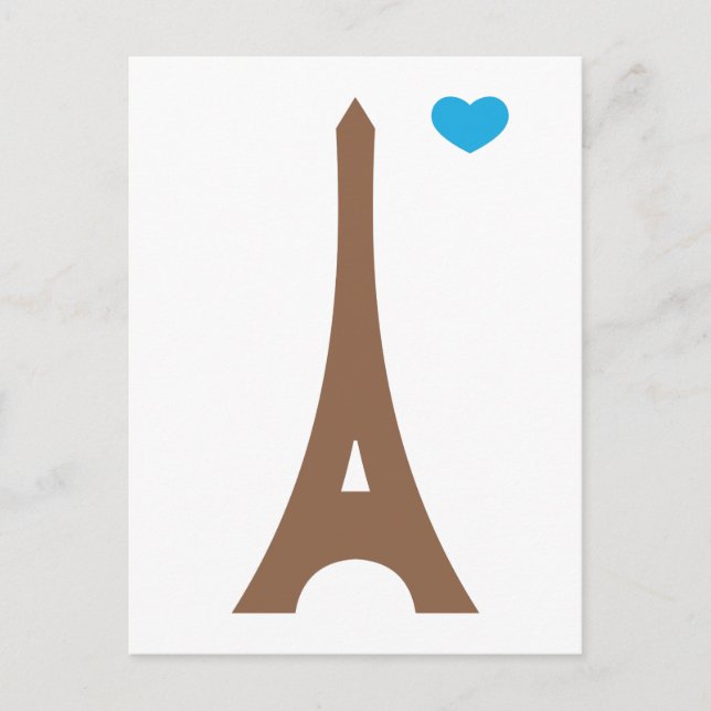 Eiffel in der Liebe... Postkarte (Vorderseite)
