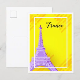 Eiffel Paris Frankreich Kunst, Kultur und Kultur Postkarte