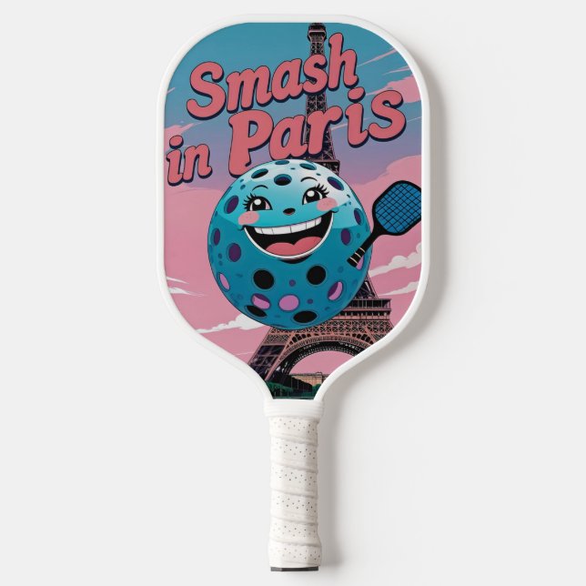Eiffel Smash - Paris Pickleball Design Schläger (Vorderseite)
