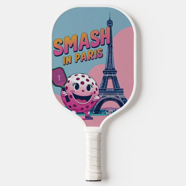 Eiffel Smash - Paris Pickleball Design Schläger (Vorderseite)