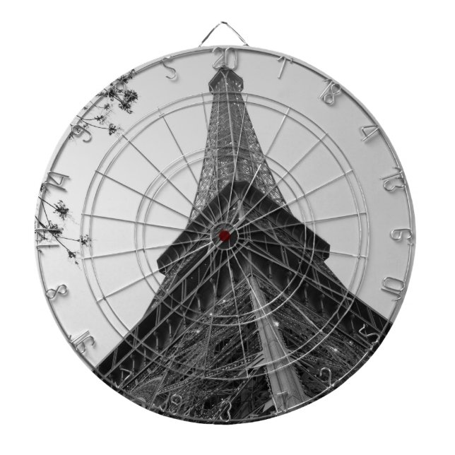 Eiffel Tower b/w Dartscheibe (vorne)