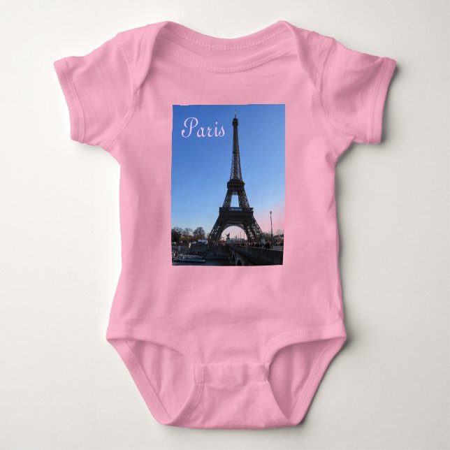 Eiffel Tower Baby Strampler (Vorderseite)