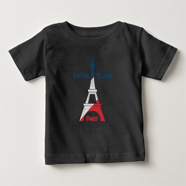 Eiffel Tower Baby T-shirt (Vorderseite)