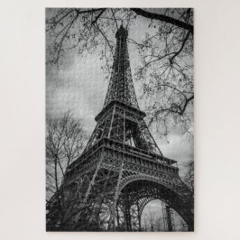 Eiffel Tower Black & White Puzzle