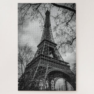 Eiffel Tower Black & White Puzzle