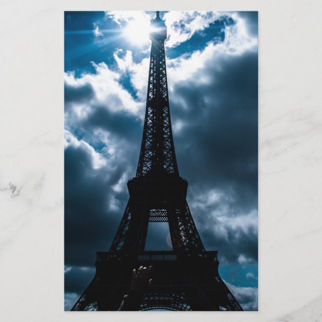 Eiffel Tower Blue Night (Vorderseite)