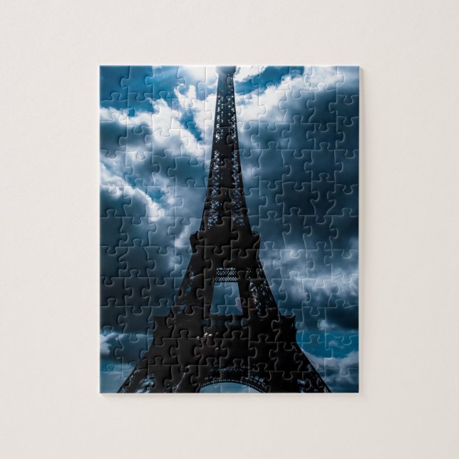 Eiffel Tower Blue Night (Vertikal)