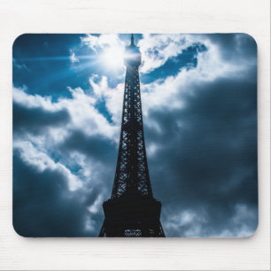 Eiffel Tower Blue Night Mousepad