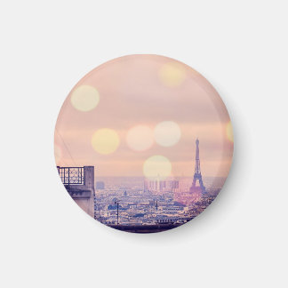 Eiffel Tower Bokeh Montmartre Foto Magnet