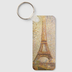 Eiffel Tower by Georges Seurat, Vintage Fine Art Schlüsselanhänger