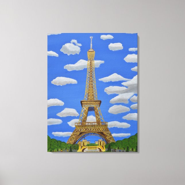 Eiffel Tower Canvas Print Leinwanddruck (Vorderseite)