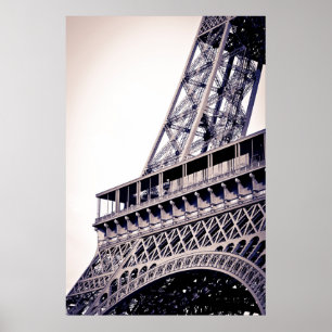 Eiffel Tower Detail, Paris, Frankreich Poster