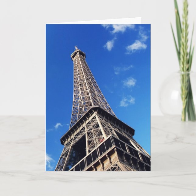 Eiffel Tower France Travel Fotografy Karte (Vorderseite)