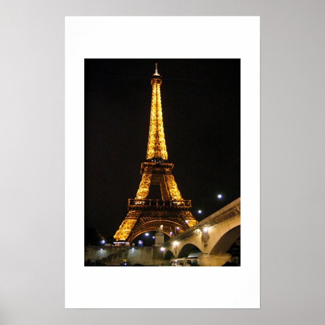 Eiffel Tower from the Seine Poster (Vorne)