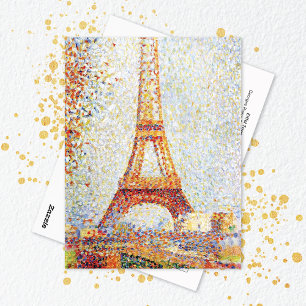 Eiffel Tower Georges Pierre Seurat Postkarte