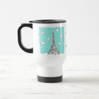 Eiffel Tower Illustration - Tasse für benutzerdefi