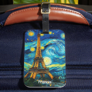 Eiffel Tower Impressionismus Gepäckanhänger