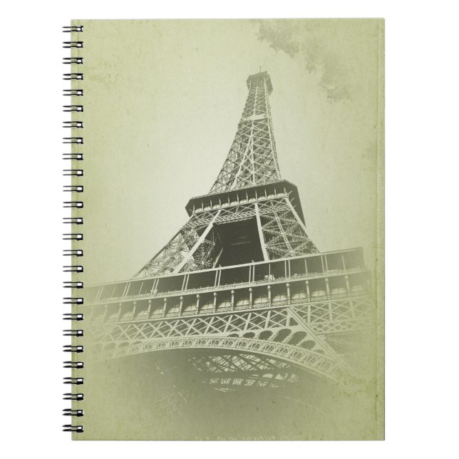 Eiffel Tower in sepia tone Notizblock (Vorderseite)